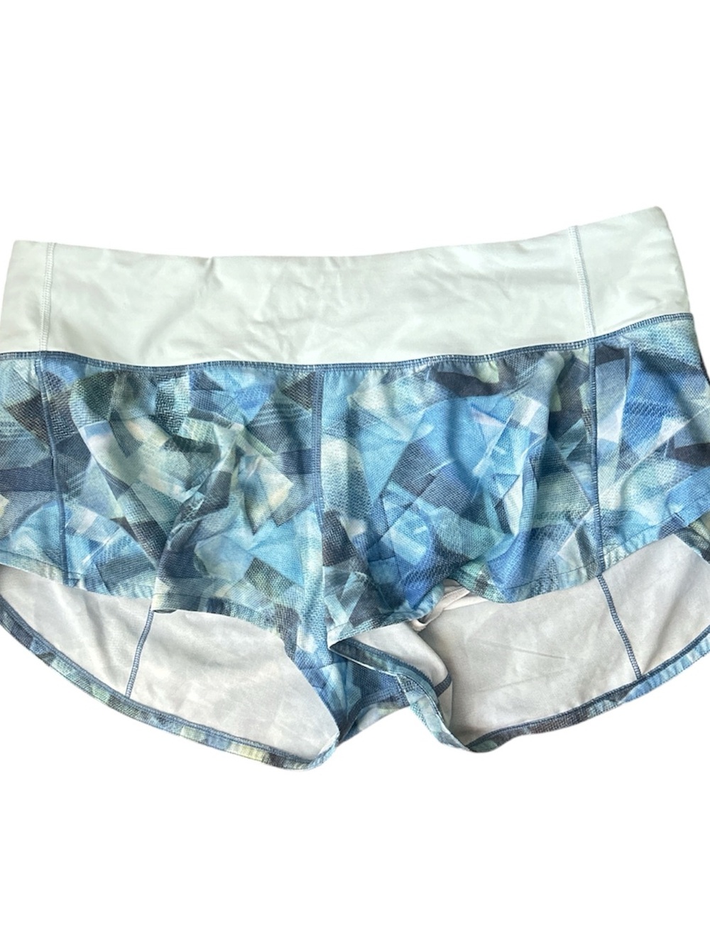 Lululemon Speed Up Short 4" Abstract Geometric Print — Size 8
